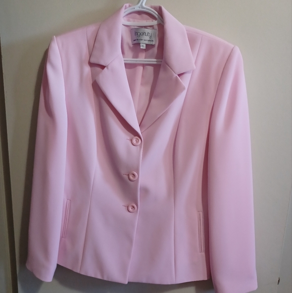 Women's Pink Blazer Barbie core Sz 10 Office Career Preppy Made In Canada - Picture 4 of 13